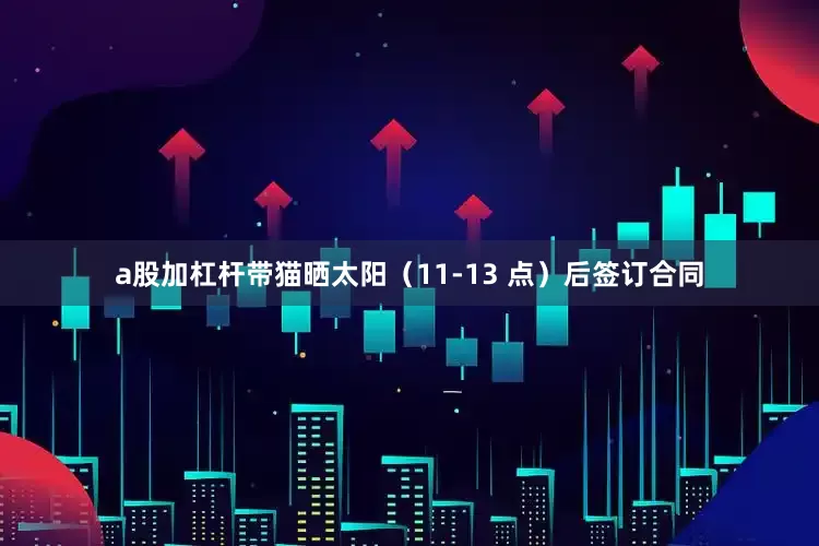 a股加杠杆带猫晒太阳（11-13 点）后签订合同
